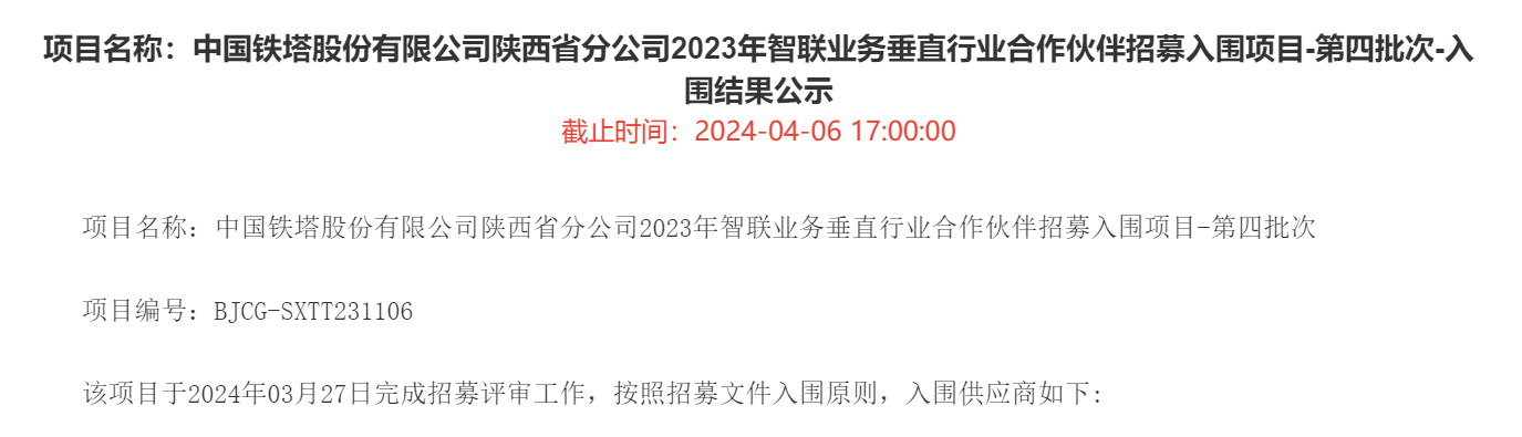 结果公示